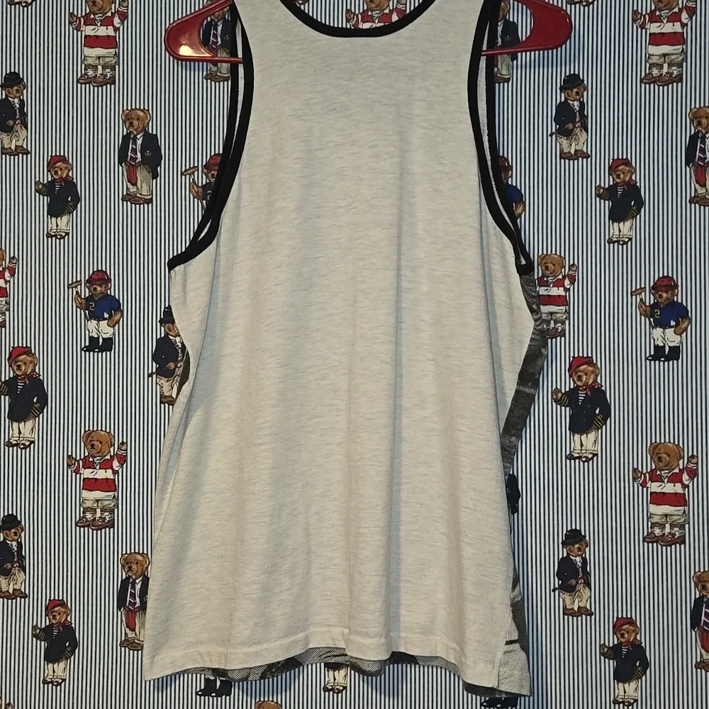 Vintage 1991 Chicago Cubs All Over Print Tank Top Rare Black White